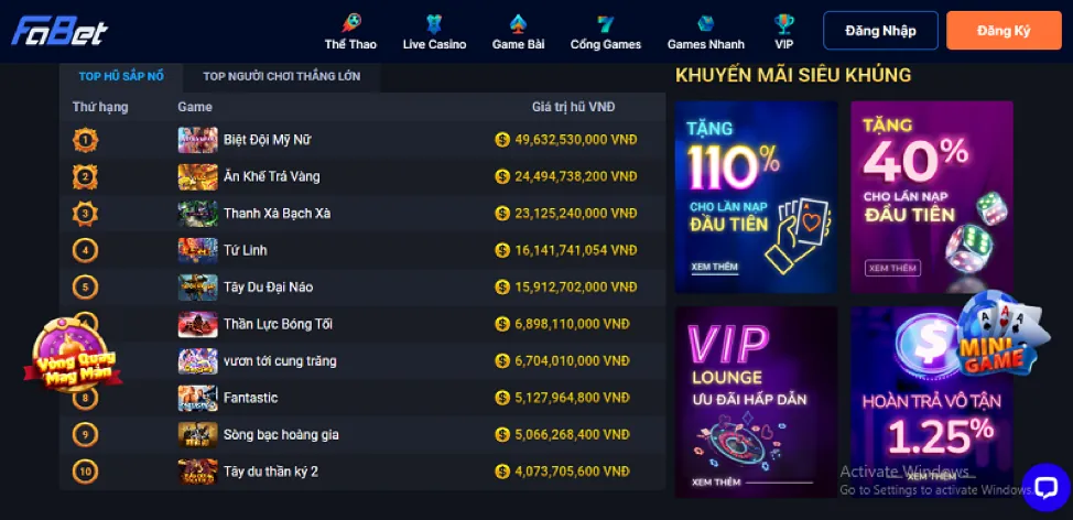 hot 88 Casino trên di động